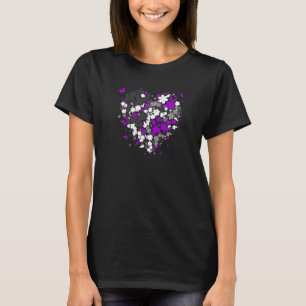 Asexual Pride Heart Ace Valentines Day Asexuality T-Shirt