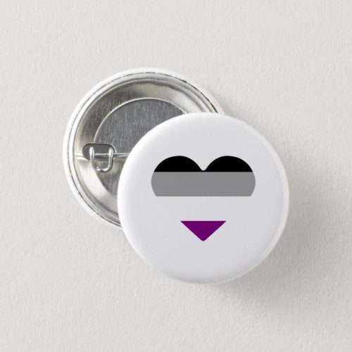 Asexual Pride Heart Button