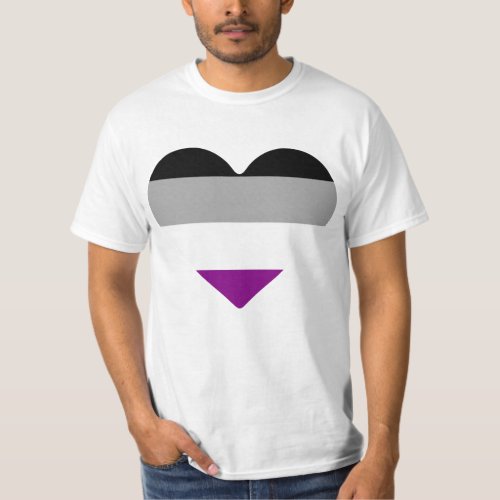 Asexual Pride Heart T_Shirt