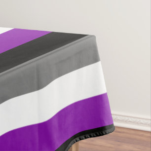 Asexual Pride, LGBTQ Pride, Striped Print Tablecloth