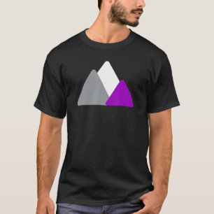 Asexual Pride Mountain Minimalist Ace LGBTQ Asexua T-Shirt