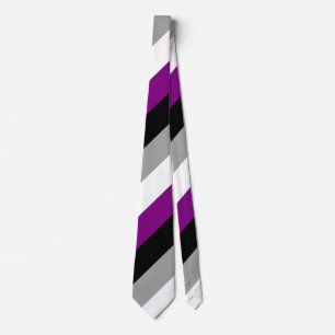 Asexual Pride Neck Tie
