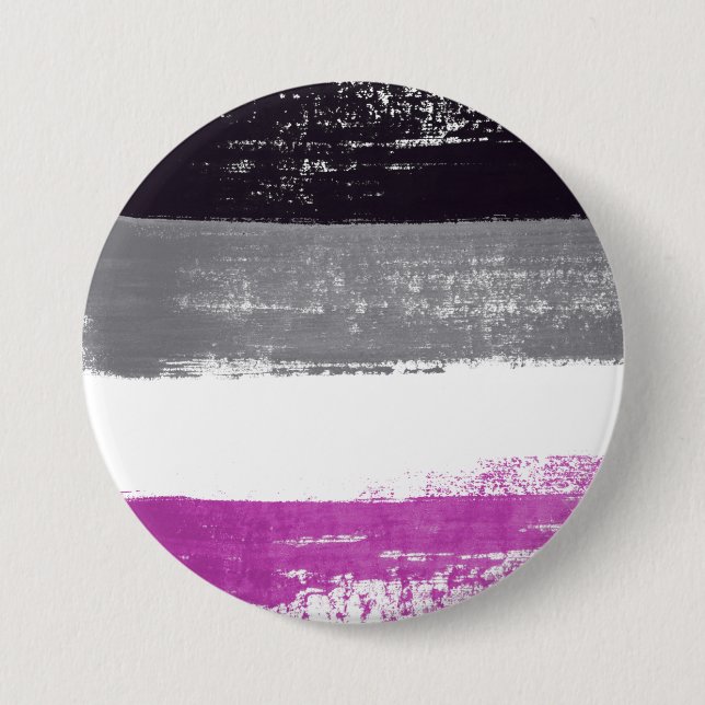 Asexual Pride Paint Button (Front)
