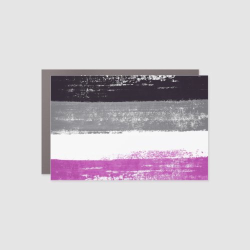 Asexual Pride Painted Flag Car Magnet