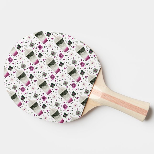 Asexual Pride Ping Pong Paddles (Side)