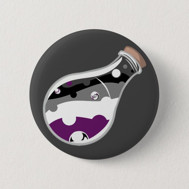 Asexual Pride Potion Button (Front)