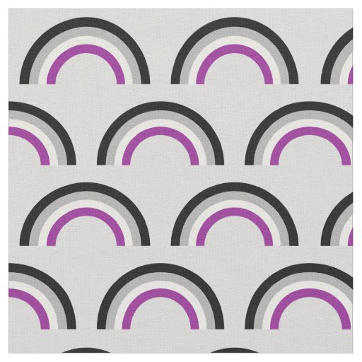 Asexual Pride Rainbow Fabric