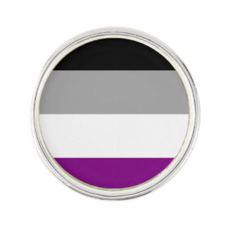ASEXUAL PRIDE STRIPES DESIGN - 2014 PRIDE.png Lapel Pin