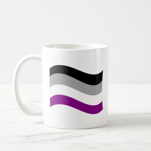 Asexual Pride Wavy Flag Coffee Mug