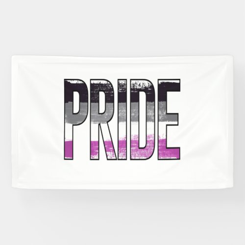 Asexual Pride Word Banner