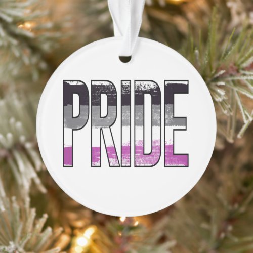 Asexual Pride Word Ornament