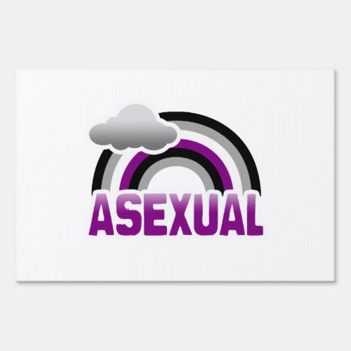 ASEXUAL RAINBOW SIGN