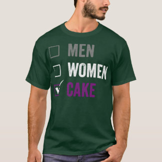 Asexual Rather Eat Cake Ace Asexual Pride LGBTIA T-Shirt