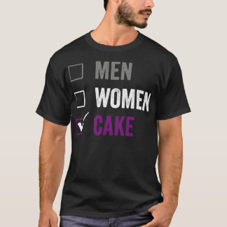 Asexual Rather Eat Cake Ace Asexual Pride LGBTIA T-Shirt