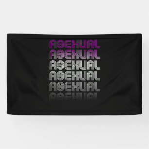 Asexual Retro Pride Banner