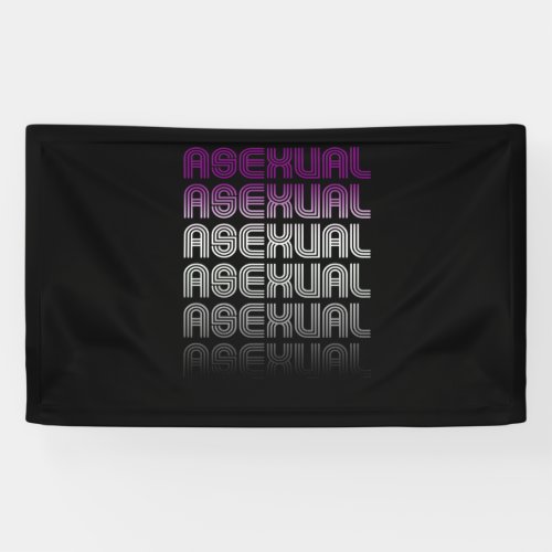 Asexual Retro Pride Banner