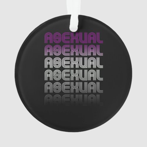 Asexual Retro Pride Ornament