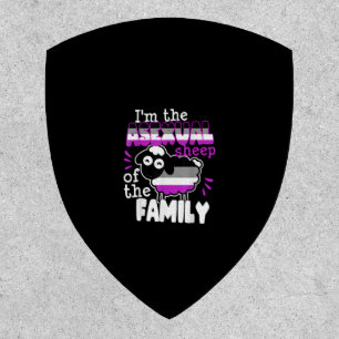 Asexual Sheep of The Family Funny Pride Flag LGBTQ Patch