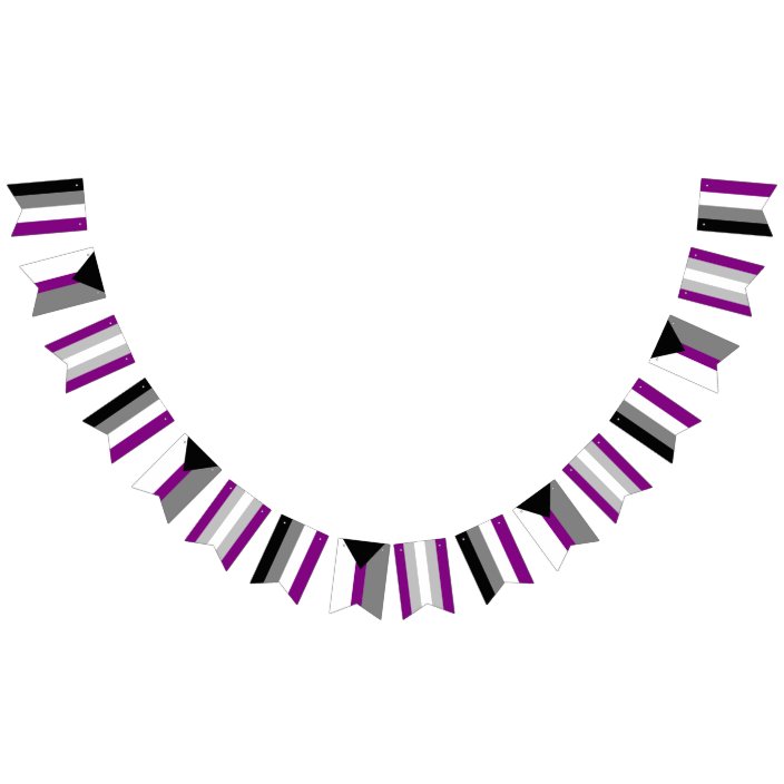 Asexual Spectrum Bunting Flags Zazzle Com Asexual Spectrum Bunting Flags Zazzle Com