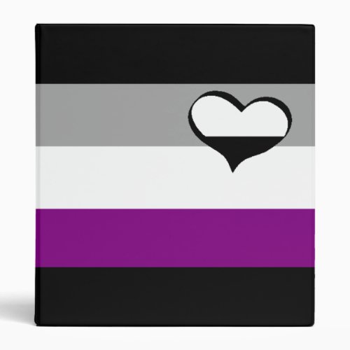 Asexual stripes binder _ with half_filled heart