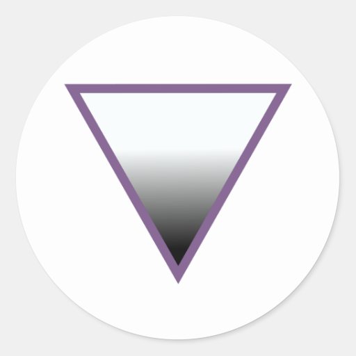 Asexual Symbol Classic Round Sticker | Zazzle