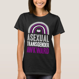 Asexual Transgender Awkward Asexual Pride Bohemian T-Shirt