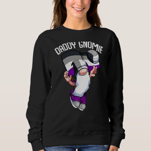 Asexual Volleyball Daddy Gnome Lgbt Q Asexuality A Sweatshirt
