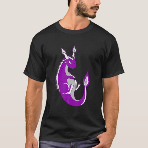 Asexuality Ace Dragon Asexual Flag LGBQA Ace Asexu T_Shirt