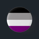 Asexuality Button<br><div class="desc">Asexual flag on a pin.</div>