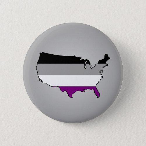 Asexuality colors checkered pattern Button