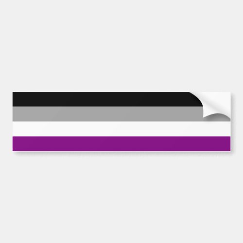 Asexuality flag Bumper Sticker