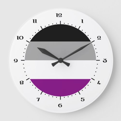 Asexuality flag clocks