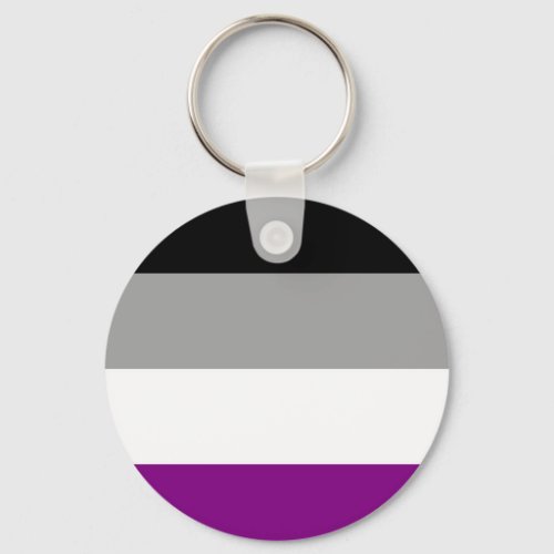 Asexuality flag Keychain