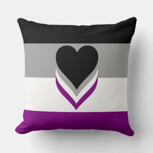 Asexuality flag pillow