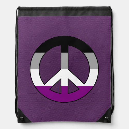 Asexuality peace sign Backpack
