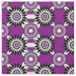 Asexuality pride colors /purple mirrored pattern fabric