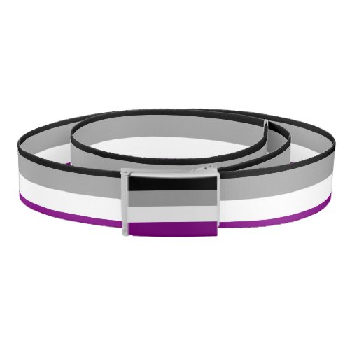 Asexuality Pride flag Belt