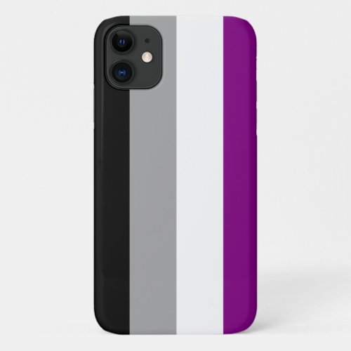 Asexuality pride flag iPhone 11 case