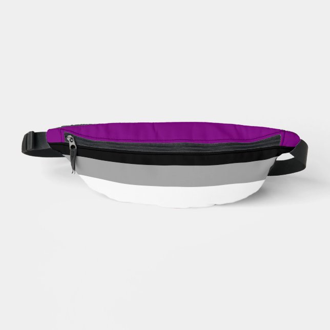 Asexuality pride flag fanny pack (Front)