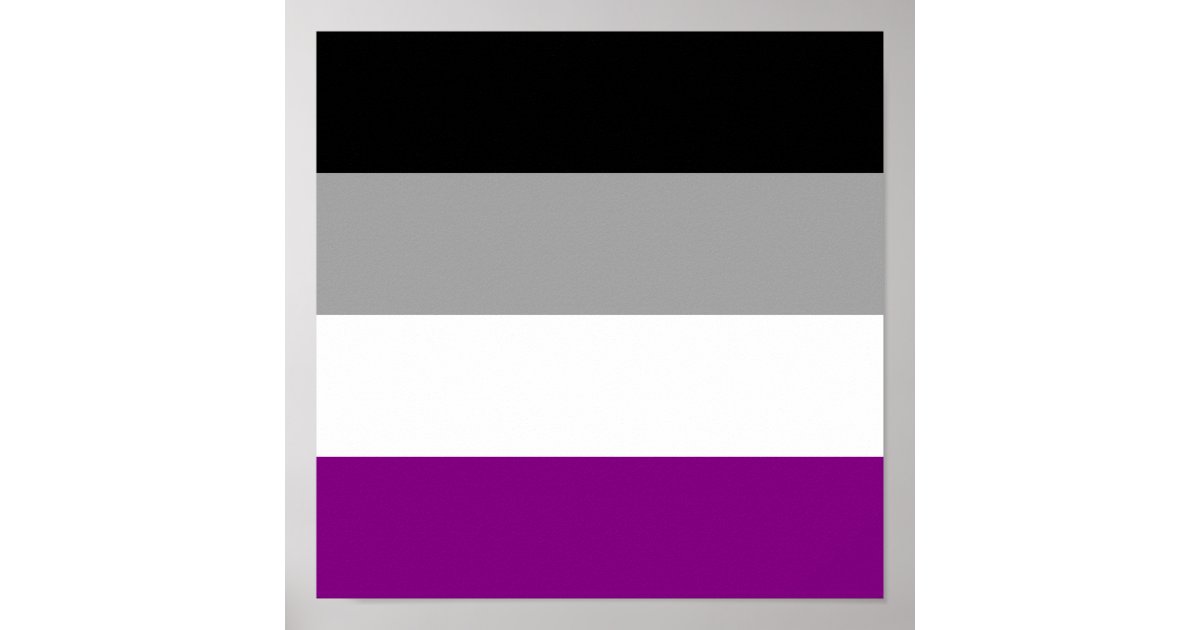 Asexuality Pride Flag Poster Zazzle 2368