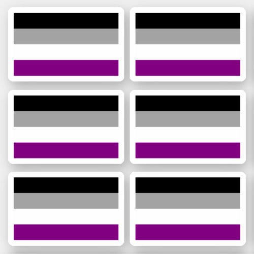Asexuality Pride flag Sticker