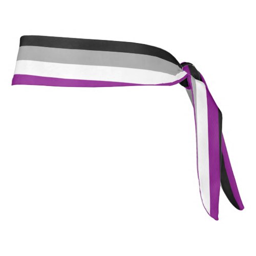 Asexuality Pride flag Tie Headband