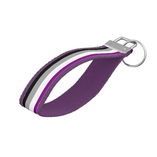 Asexuality Pride flag Wrist Keychain