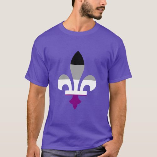 Asexuality pride fleur_de_lis  T_Shirt