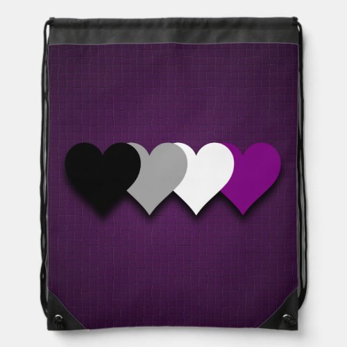 Asexuality pride hearts Backpack