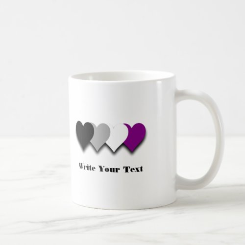 Asexuality pride hearts Mug