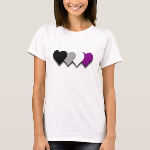 Asexuality pride hearts Top