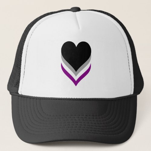 Asexuality pride hearts Trucker Hat