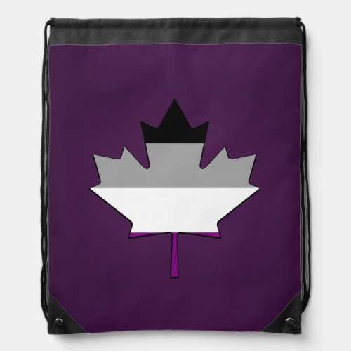Asexuality pride maple leaf Backpack