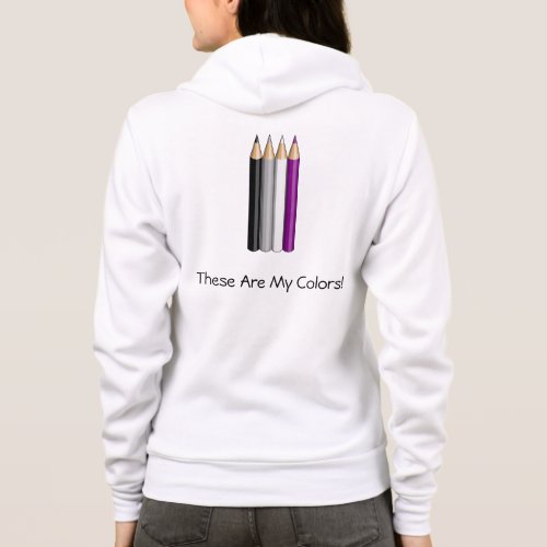 Asexuality pride pencils  hoodie